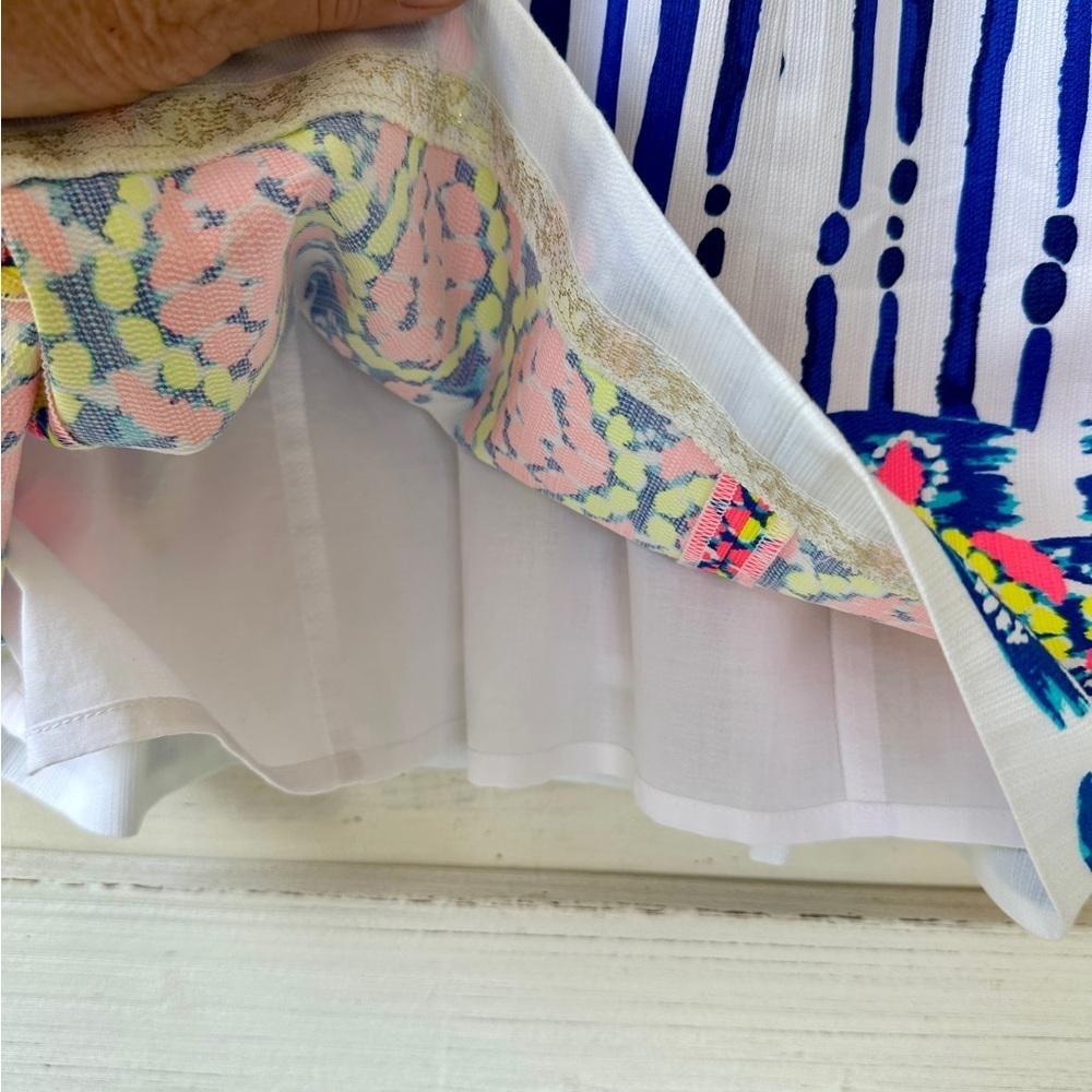 LILLY PULITZER, NWT, WOMENS, IVEIGH SHIFT DRESS IN BLUE CRUSH, BAY STRIPE.SIZE 0 - Picture 7 of 13